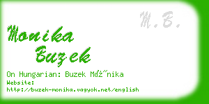 monika buzek business card